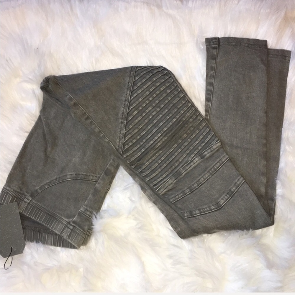 Olive Moto Leggings - Picture 4 of 4